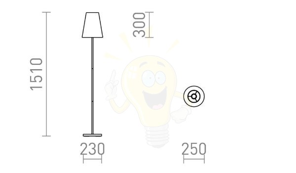 NYC/CONNY 25 állólámpa  Monaco petróleum kék/ezüst PVC/króm 230V LED E27 15W