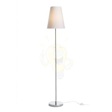 NYC/CONNY 25 állólámpa  Polycotton fehér/króm 230V LED E27 15W