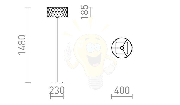 CORTINA/JAKARANDA állólámpa fehér/fehér textil/fém 230V LED E27 15W
