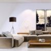 LUTON/RON 55 állólámpa  Polycotton fekete/fekete/fém 230V LED E27 15W