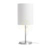 NYC/RON 15/20 asztali lámpa  Monaco petróleum kék/ezüst PVC/króm 230V LED E27 15W