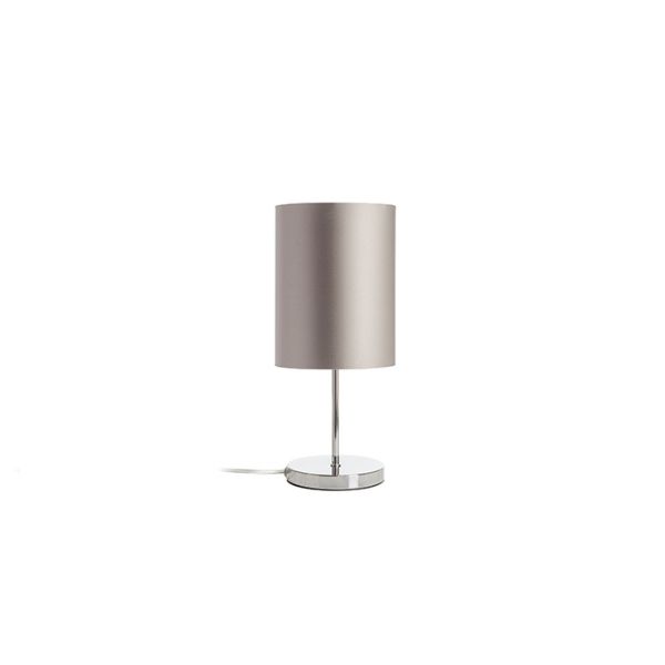 NYC/RON 15/20 asztali lámpa  Monaco galamb szürke/ezüst PVC/króm 230V LED E27 15W