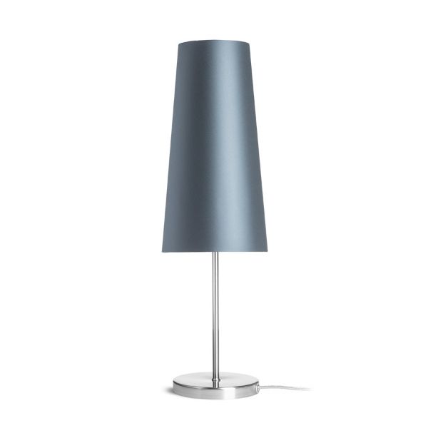 NYC/CONNY 15/30 asztali lámpa  Monaco petróleum kék/ezüst PVC/nikkel 230V LED E27 11W