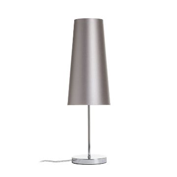 NYC/CONNY 15/30 asztali lámpa  Monaco galamb szürke/ezüst PVC/króm 230V LED E27 11W