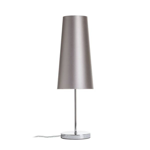 NYC/CONNY 15/30 asztali lámpa  Monaco galamb szürke/ezüst PVC/króm 230V LED E27 11W
