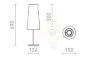 NYC/CONNY 15/30 asztali lámpa  Polycotton fehér/króm 230V LED E27 11W