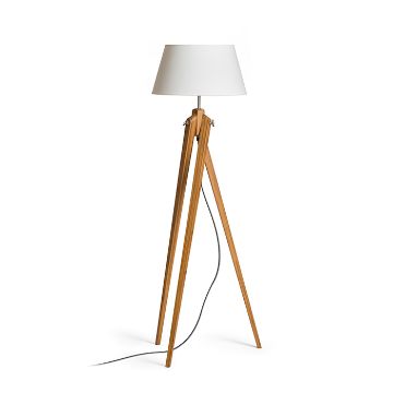 AMBITUS 46 állólámpa krémfehér bambusz 230V LED E27 15W