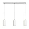 LIZ III 80 függő lámpa  opál üveg/króm 230V LED E27 3x15W