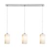 LIZ III 80 függő lámpa  opál üveg/króm 230V LED E27 3x15W