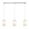 LIZ III 80 függő lámpa  opál üveg/matt nikkel 230V LED E27 3x15W