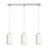 LIZ III 60 függő lámpa  opál üveg/króm 230V LED E27 3x15W