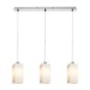 LIZ III 60 függő lámpa  opál üveg/króm 230V LED E27 3x15W