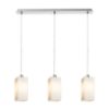 LIZ III 60 függő lámpa  opál üveg/matt nikkel 230V LED E27 3x15W