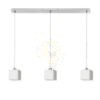 DADOS III 80 függő lámpa  opál üveg/króm 230V LED E27 3x11W