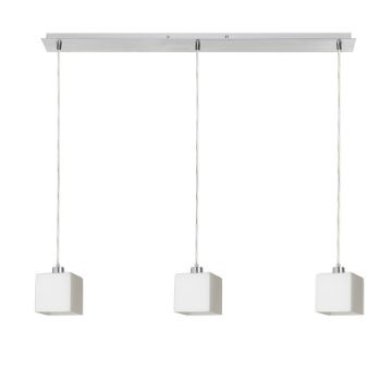 DADOS III 80 függő lámpa  opál üveg/króm 230V LED E27 3x11W