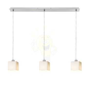 DADOS III 80 függő lámpa  opál üveg/króm 230V LED E27 3x11W