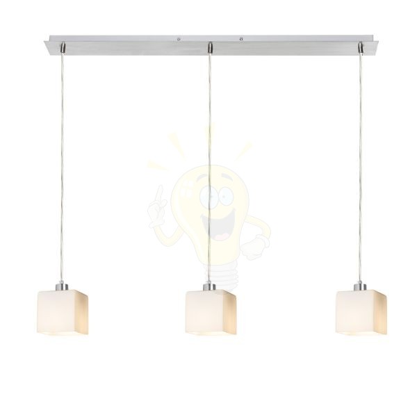 DADOS III 80 függő lámpa  opál üveg/króm 230V LED E27 3x11W