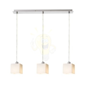 DADOS III 60 függő lámpa  opál üveg/matt nikkel 230V LED E27 3x11W