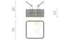 MARENGA SQB1 40 süllyesztett lámpa fehér Eco PLA 230V LED 6W 3000K