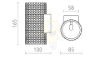 GLANS RB2 165 fali lámpa fehér Eco PLA 230V LED G9 5W
