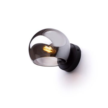 SOLARIS felületre szerelhető füstös üveg/fekete 230V LED E14 7W