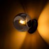 SOLARIS felületre szerelhető füstös üveg/fekete 230V LED E14 7W