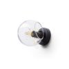 SOLARIS felületre szerelhető tiszta üveg/fekete 230V LED E14 7W
