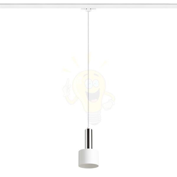 GIULIA 12 három áramkörös sínre fehér króm 230V LED E27 11W