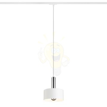 GIULIA 20 egy áramkörös sínre fehér króm 230V LED E27 15W
