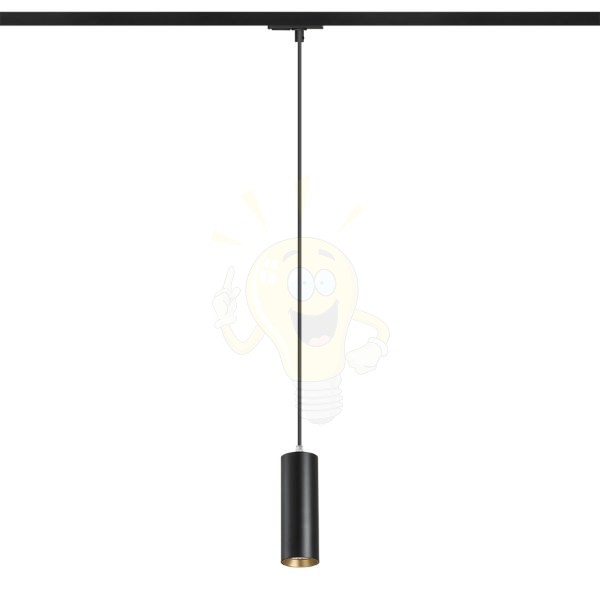 MAVRO egy áramkörös sínen függő lámpa fekete/aranysárga  230V LED 12W 38°  3000K