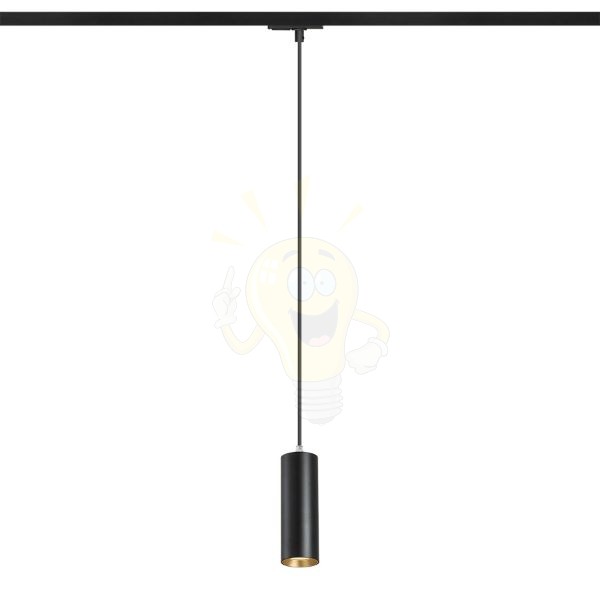 MAVRO egy áramkörös sínen függő lámpa fekete/aranysárga  230V LED 12W 38°  3000K
