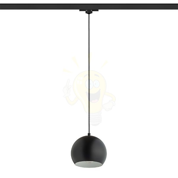 AGNETA három áramkörös sínen függő lámpa fekete  230V LED E27 11W