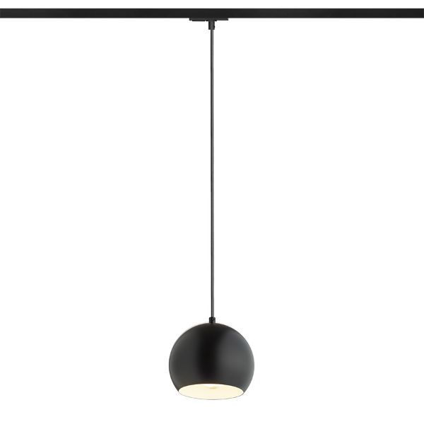 AGNETA egy áramkörös sínen függő lámpa fekete  230V LED E27 11W