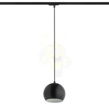 AGNETA egy áramkörös sínen függő lámpa fekete  230V LED E27 11W