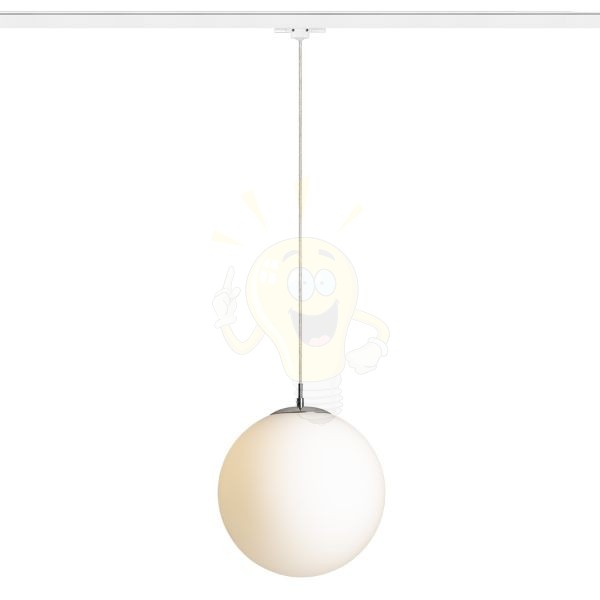 LUNA 30 három áramkörös sínre  opál üveg/króm 230V LED E27 15W