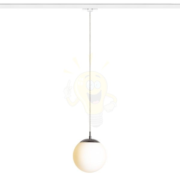 LUNA 20 három áramkörös sínre  opál üveg/króm 230V LED E27 11W