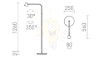 STIG állólámpa fekete  230V LED 8.4W 34°  3000K