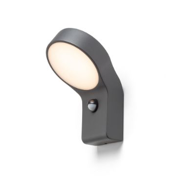 ELIA PIR fali lámpa antracitszürke 230V LED 9W IP44 3000K