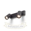 DUDE II felületre szerelhető fekete 230V LED GU10 2x9W