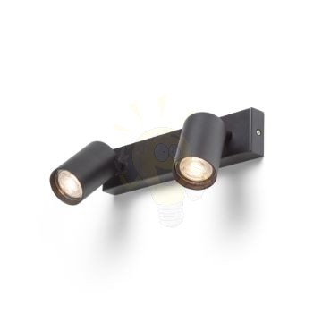DUDE II felületre szerelhető fekete 230V LED GU10 2x9W
