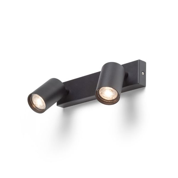 DUDE II felületre szerelhető fekete 230V LED GU10 2x9W