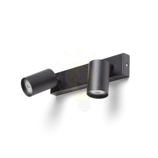 DUDE II felületre szerelhető fekete 230V LED GU10 2x9W