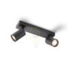 DUDE II felületre szerelhető fekete 230V LED GU10 2x9W