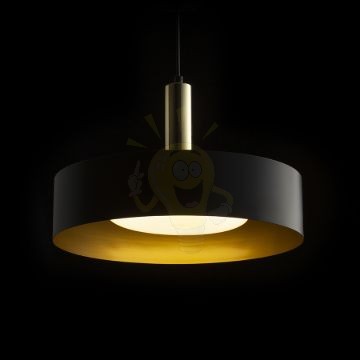 GIULIA 40 függő lámpa fekete/aranybarna sárgaréz 230V LED E27 30W