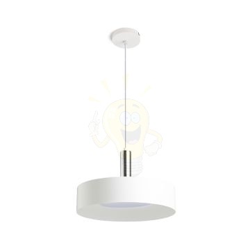 GIULIA 40 függő lámpa fehér króm 230V LED E27 30W