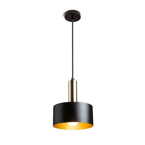 GIULIA 20 függő lámpa fekete/aranybarna sárgaréz 230V LED E27 15W