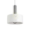 GIULIA 20 függő lámpa fehér króm 230V LED E27 15W