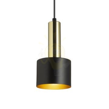 GIULIA 12 függő lámpa fekete/aranybarna sárgaréz 230V LED E27 11W