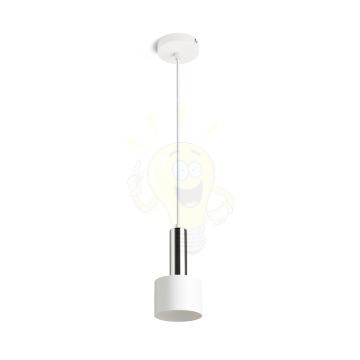 GIULIA 12 függő lámpa fehér króm 230V LED E27 11W