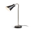 ANIKA asztali lámpa matt fekete matt nikkel 230V LED E27 15W